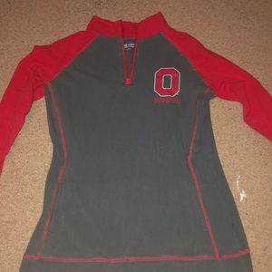 Ohio state pull over / half zip, lightly worn
